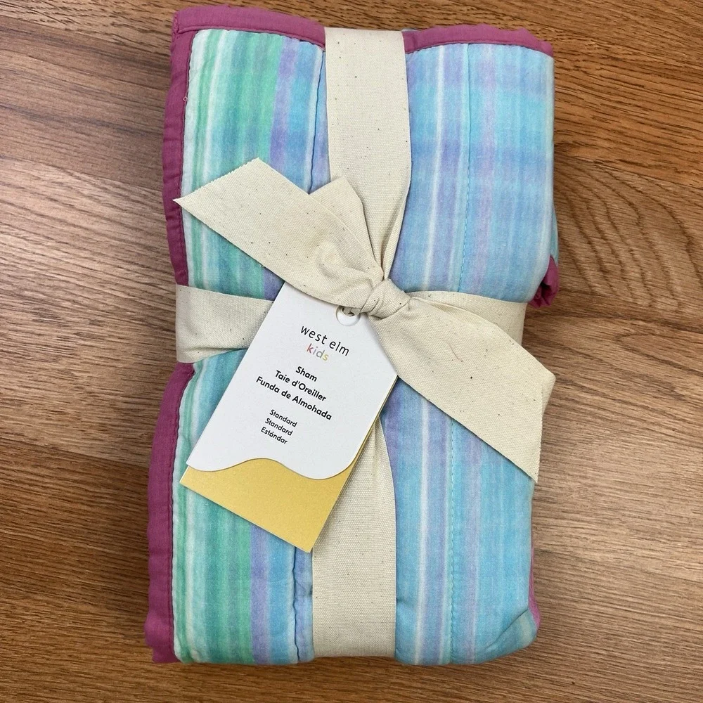 West Elm Kids‎ Striated Ombre Standard Size Pillow Sham 26